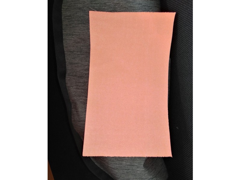 Reflective orange fabric with fluorescent effect 1 m FABRAVA